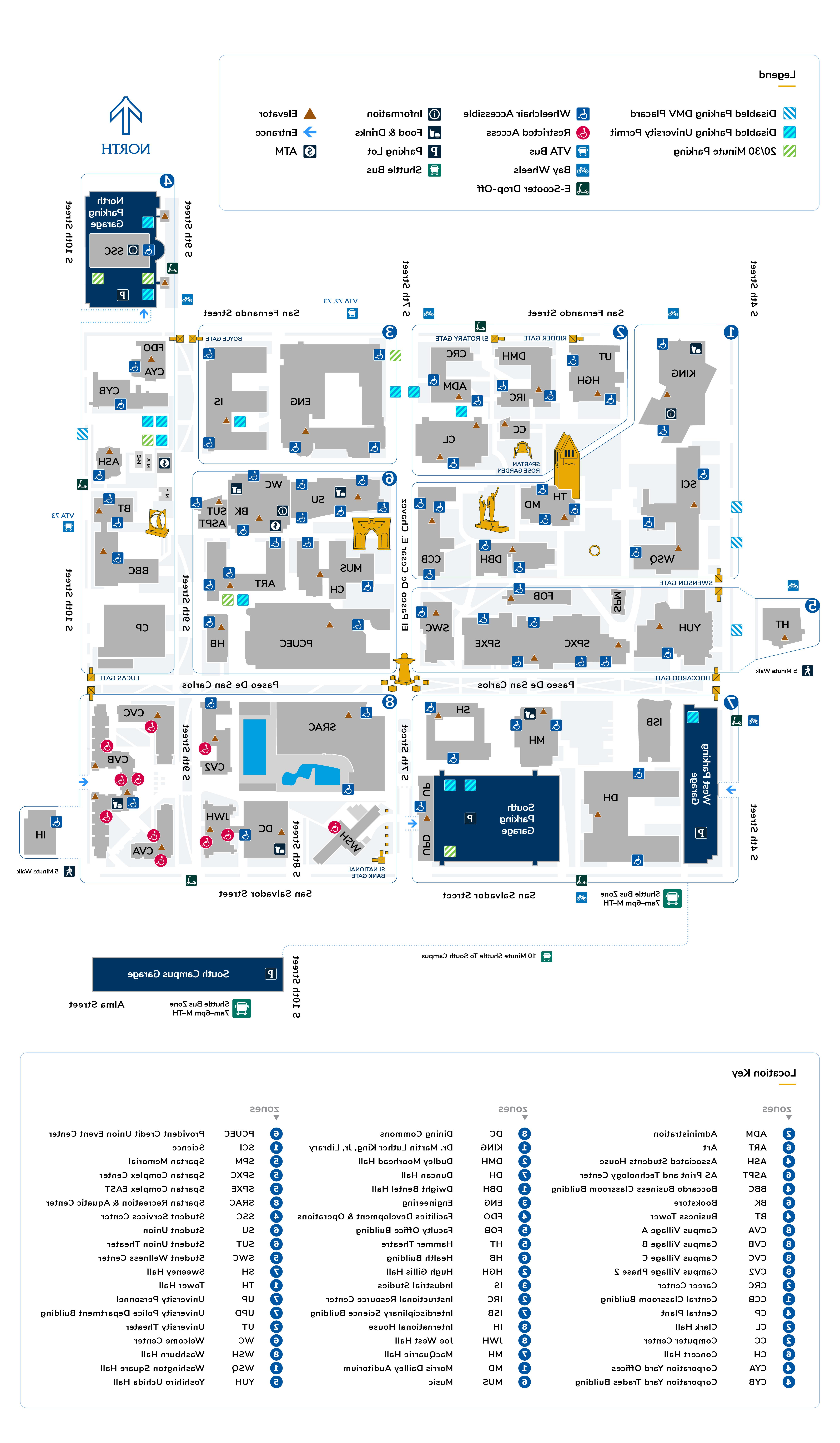 Main campus map.